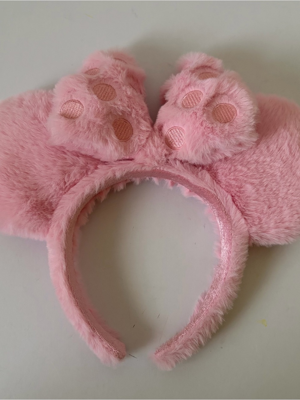 Disney Minnie Mouse Pink Fur Ear Headband